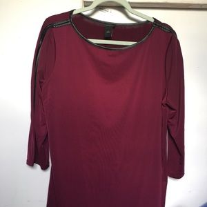 Ann Taylor Blouse Size XL / Color: Burgundy Wine